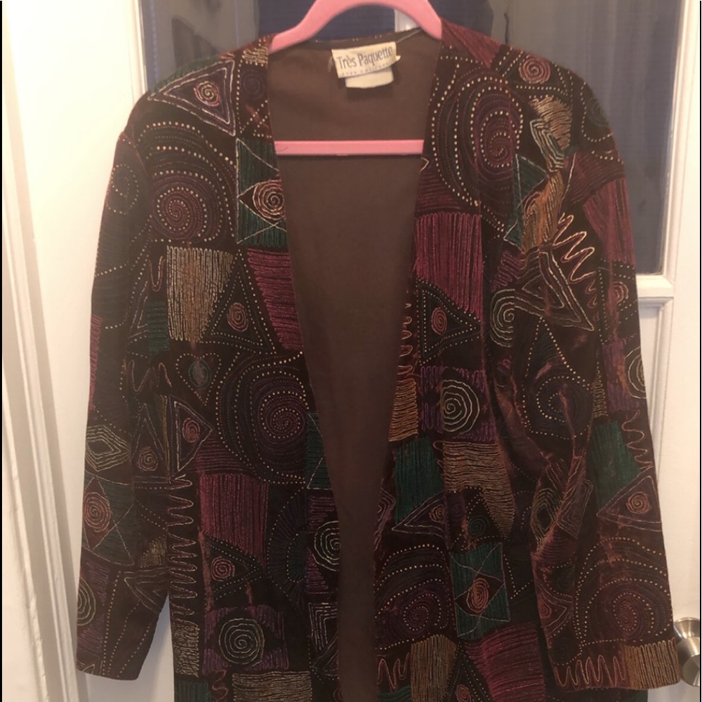 Vintage velvet blazer